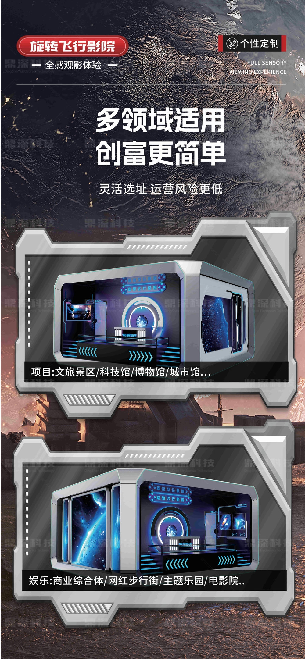 裸眼5D旋轉(zhuǎn)飛行影院